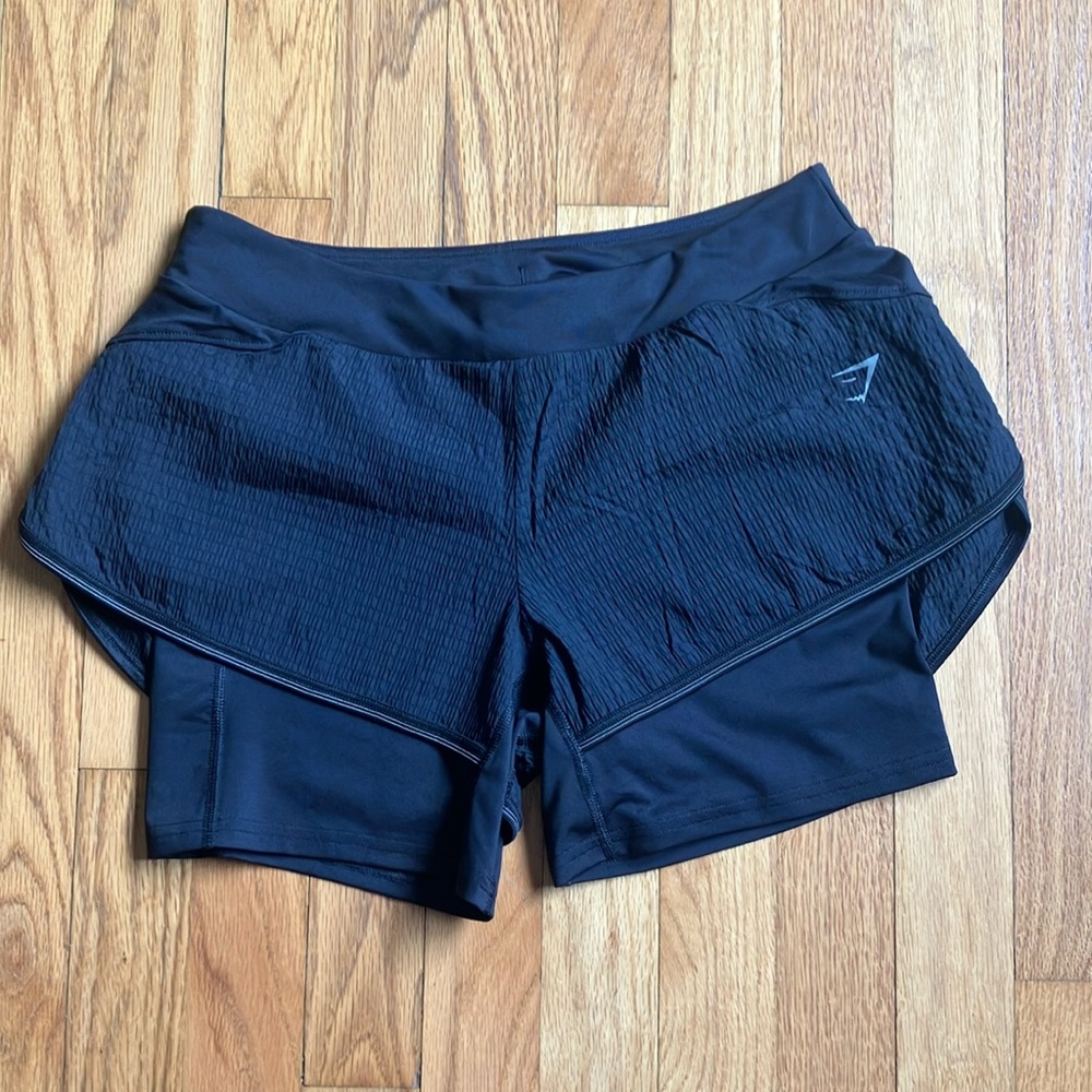 GYMSHARK two-in-one  workout shorts